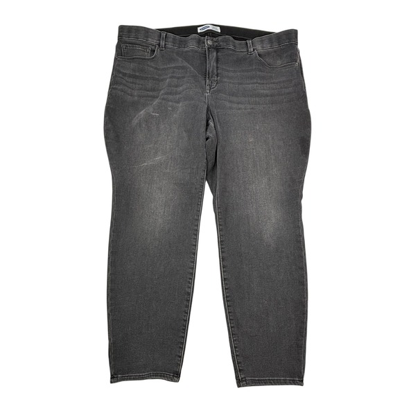 Old Navy Denim - Old Navy Women Plus 24 Rockstar Super Skinny Gray Built-In‎ Warm Stretch Jeans
